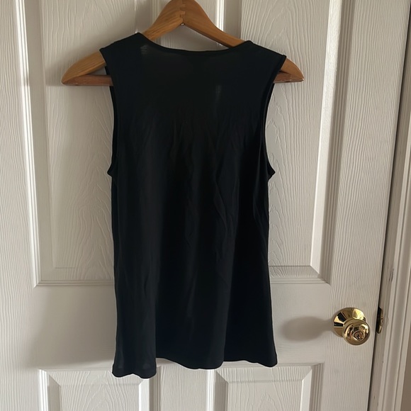 NWT Banana Republic Black Basic Sleeveless Tank Top Size S/P - Picture 4 of 7